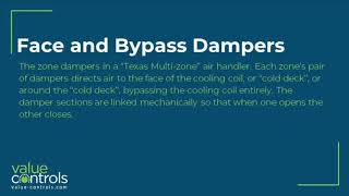 Face and Bypass Dampers - Value Controls Glossary of HVAC terms