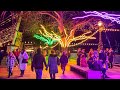 London Christmas Lights & Winter Markets ✨ South Bank London Night Walk 2021 [4K HDR]