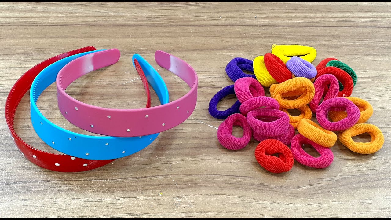 HAIR RUBBER BANDS REUSE IDEA | DIY HOME PROJECTS | DIY HOME DECOR