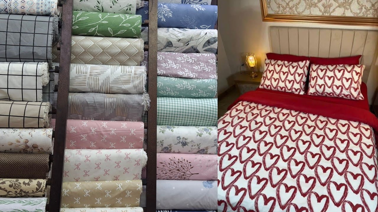 هتفصلى أحلى ملايات ومفروشات 👌💯الأزهر مليان اقمشة ملايات بس غير المكان دا خالص حاجه كدا وهم👌💯💯