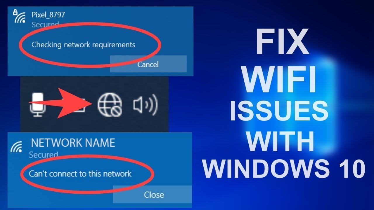 FIX WIFI NOT WORKING ON WINDOWS 10 LAPTOP YouTube