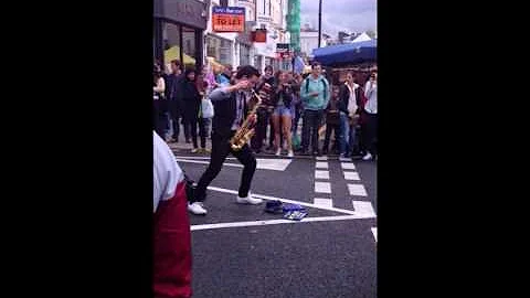 Street saxophonist