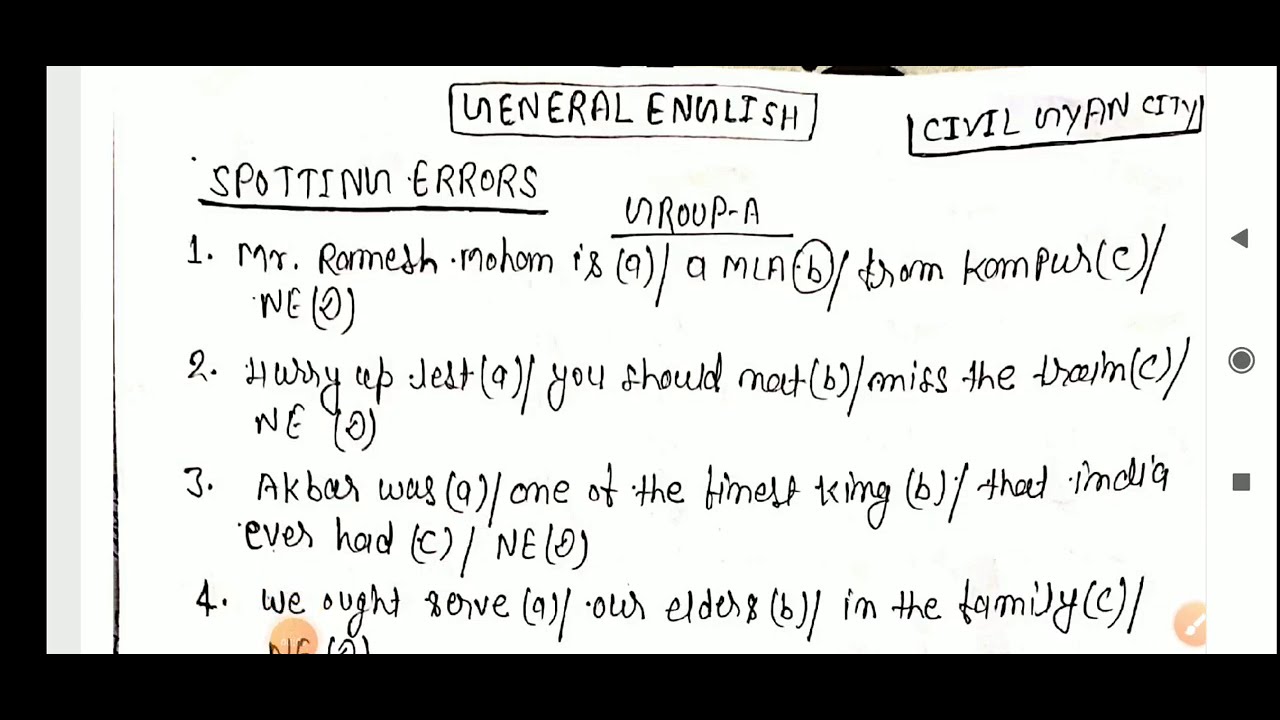 General English Practice set-5//BPSC AE MAINS PREPARATION //IMPORTANT QUESTION OF ENGLISH