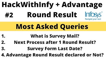 Hackwithinfy + AR Result | When AR Result | Survey Form | Not Got any Mail #hackwithinfy