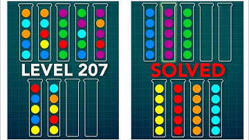 Ball Sort Puzzle Level 207 - Complete
