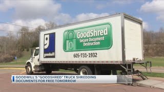 Famous Goodwill's "Goodshred" Truck Shredding Documents For Free Tomorrow Wealth