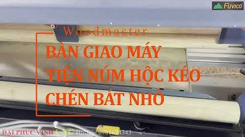 MÁY TIỆN NÚM TAY NẮM HỌC KÉO GỖ CNC 4 DAO 70MM WOODMASTER WM-70R4L. Tiện tay nắm, cốc chén nhỏ.