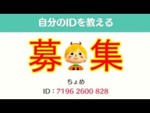 ポケ森 フレンド募集中 どうぶつの森ポケットキャンプ Youtube