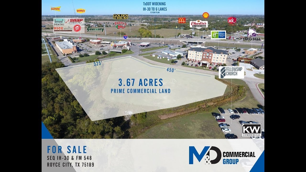 Prime Commercial Land in Royse City, TX YouTube