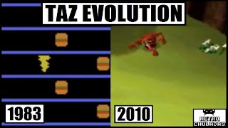 Taz Videogames Evolution 1983-2010 Taz, El Demonio De Tasmania Evolucion De Sus Videojuegos