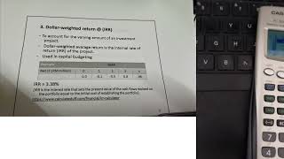 How to used Casio Financial Calculator to calculate IRR