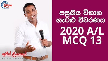 G.C.E. A/L Physics 2020 (Question 13) - භෞතික විද්‍යාව පසුගිය විභාග ගැටළු විවරණය