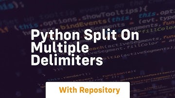 python split on multiple delimiters