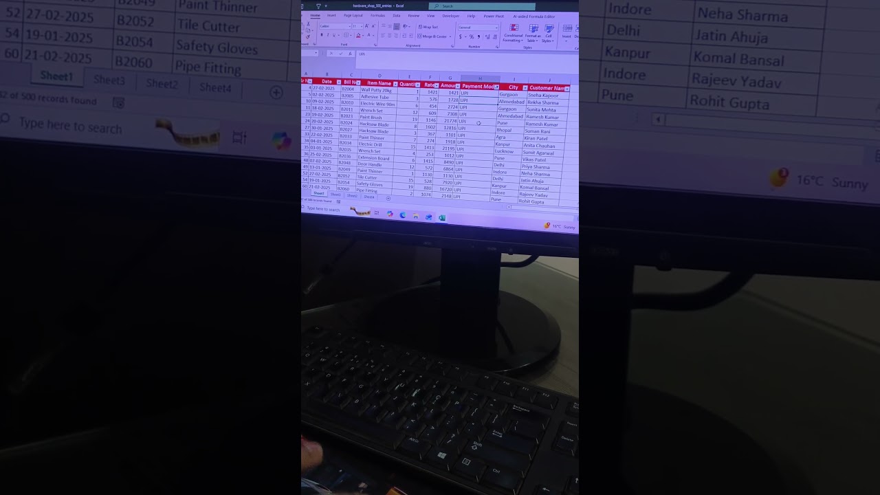 “Advance Filter ka smart use – data in one click 🔍”