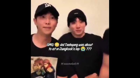 Did you notice⁉️Taehyung was about to sit in Jungkook