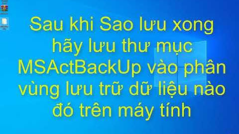 Hướng dẫn back up win 10