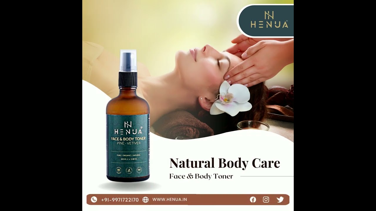 Natural Body Care | Face and Body Toner at Best Price at henua.in | Buy Now