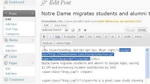 How to add a ReTweet button to your web pages