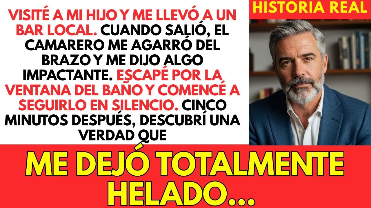 Mi Hijo Me Llevó A Un Bar. El Bartender Tomó Mi Mano Y Me Dijo Algo Realmente Impactante...