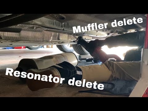 Resonator and muffler delete on Ford Focus ST - YouTube