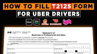 How to Fill Out Form T2125 for Uber & DoorDash Delivery Drivers in Canada screenshot 4