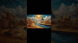 Grow Rich City of Gold 4K Art Screensaver #artscreensaver #artfortv #digitalartgallery #money