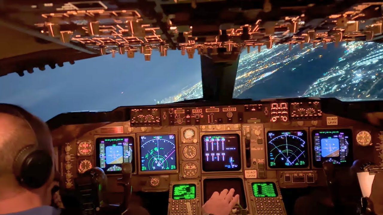 Boeing 747 Cockpit Flight ( Atc ) - Chicago to Atlanta (Jumpseat