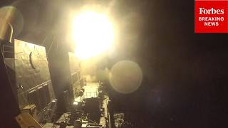 CENTCOM Releases Footage Of U.S. Launching Salvo Of Missiles At Iran
