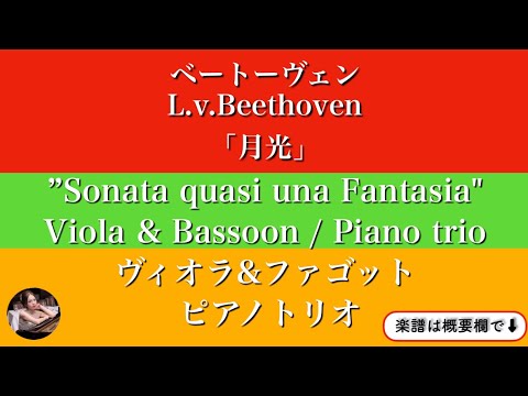 Piano Sonata No. 14 (op.27-2) (Viola & Bassoon / Piano trio ) - Beethoven