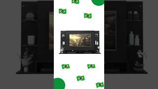 Painel Nairóbi Multimóveis para TV de até 60 Polegadas com Nicho - Preto