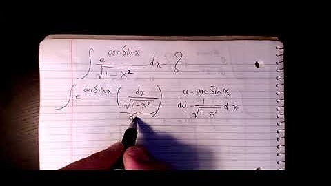 How to integrate e^arcsinx/sqrt(1-x^2), integration by substitution, indefinite integral, calculus