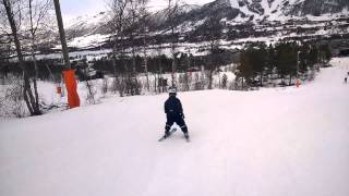 First ever day of downhill skiing - Geilo