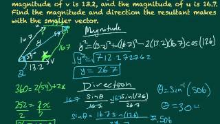 Vector Sums, Magnitudes, & Direction