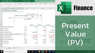 สอน Excel สำหรับการเงิน: หามูลค่าปัจจุบัน (Present Value) ของเงินด้วยฟังก์ชัน PV