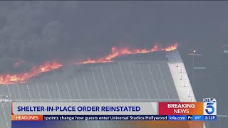 Shelter-in-place reinstated in Boyle Heights as crews vent hazardous smoke from storage facility
