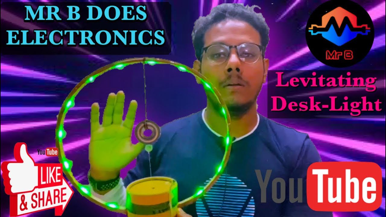 DIY Levitating Light, Lantern, Desk Lamp. New Year and