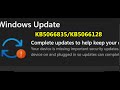 Fix Windows 11 Update KB5066835/KB5066128 Error Your Device Is Missing Important Security Updates