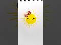 Cute brush pen drawing for kids #easydrawing #cute #sun #artforkids #howtodraw #simple #kidsvideo