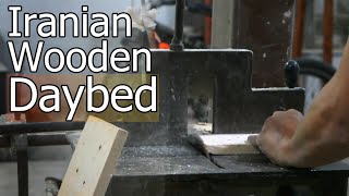 Traditional Iranian Wooden Daybed, A Unique Blend Of Comfort And Cultural Heritage