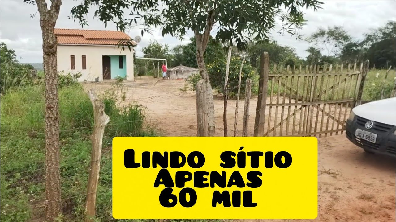 Sítio barato, pra vender.  Com casa e meia tarefa de terra, em água fria Bahia 