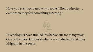 Why Do People Obey Authority | The Hidden Psychology - LE 08 #authority #englishlearning