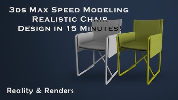 3ds Max Speed Modeling  Realistic Chair Design in 15 Minutes!