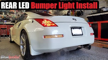Nissan 350Z rear LED bumper light full install, step by step (iJDMTOY) | AnthonyJ350