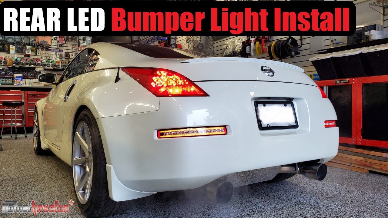 Nissan 350Z rear LED bumper light full install, step by step (iJDMTOY) | AnthonyJ350