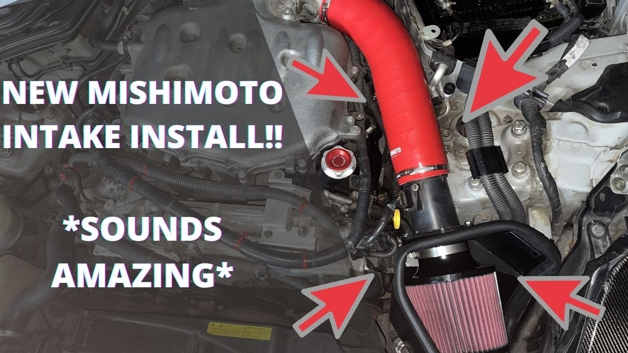 Nissan 350z Mishimoto Intake Install (SOUNDS AMAZING) YouTube