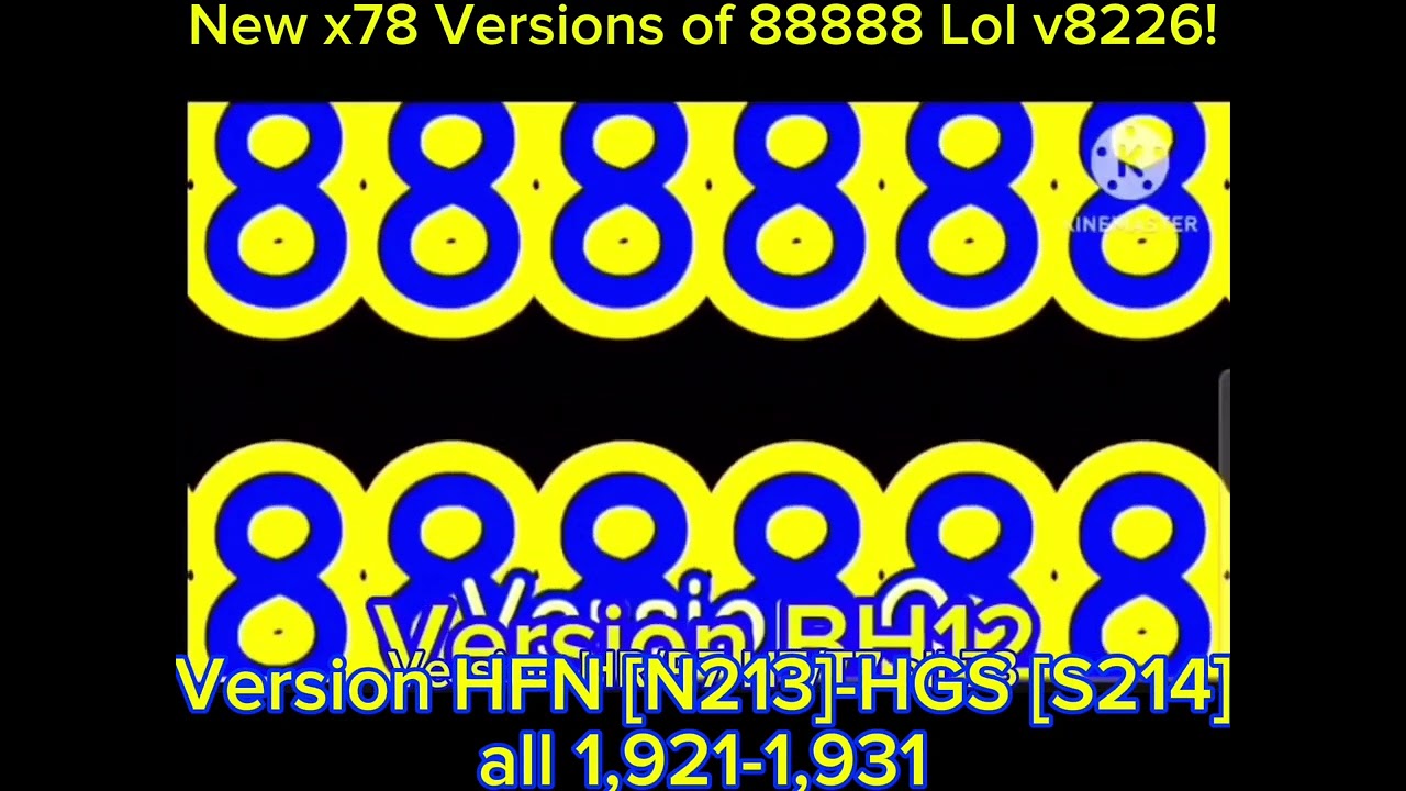 New x78 Versions of 88888 Lol v8226!