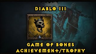 How to unlock Game of Bones Achievement/Trophy | Diablo 3: Rise of the Necromancer