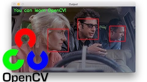 Draw geometric shapes on images using Python OpenCV عربي