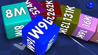 Cube 2048.io Game  🎲 A NEW GAME 🎲 CUBES SNAKE 2048.io Gameplay screenshot 5