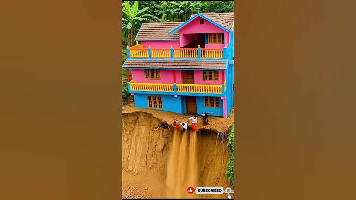 A Real Landslide Disaster ! (Ai Simulation) #disaster #landslide #shortvideo